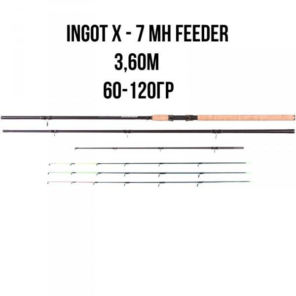 Вудилище фідерне INGOT X-7 MH FEEDER, BratFishing