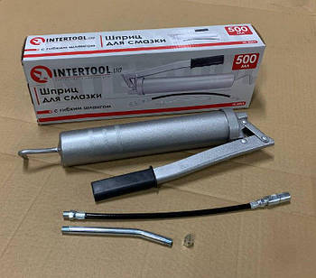 Шприц для змащування (500 мл.) дві насадки (вир-во INTERTOOL)