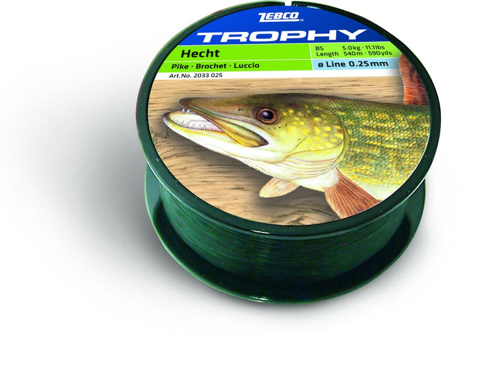 Волосінь Zebco Topic Щука, 0,25 мм, 5.0kg, 540м (2033025)
