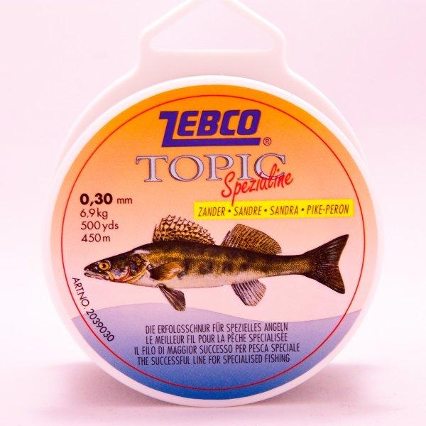 Волосінь Zebco Topic Судак, 0,22 мм, 4.2kg, 540м (2039022)
