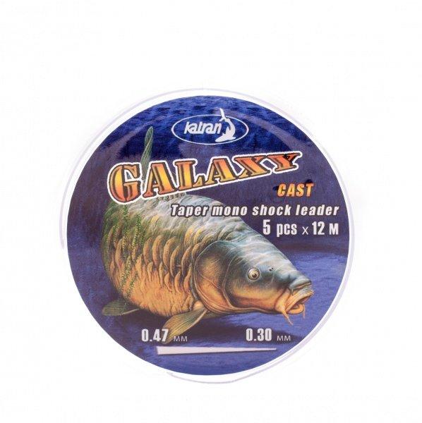 Моно шок лідер Katran GALAXY 0,30-0,47mm, 5х12m