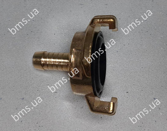 З'єднання GEKA 3/8" DN10 Швидкоз'єднувач для шлангу латунний з штуцером 3/8" DN10, фото 1