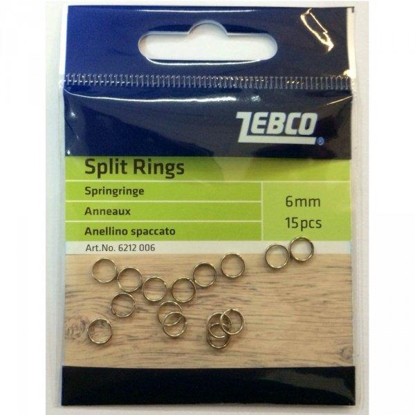 Колечка для оснасток Split Ring 6мм, 15шт