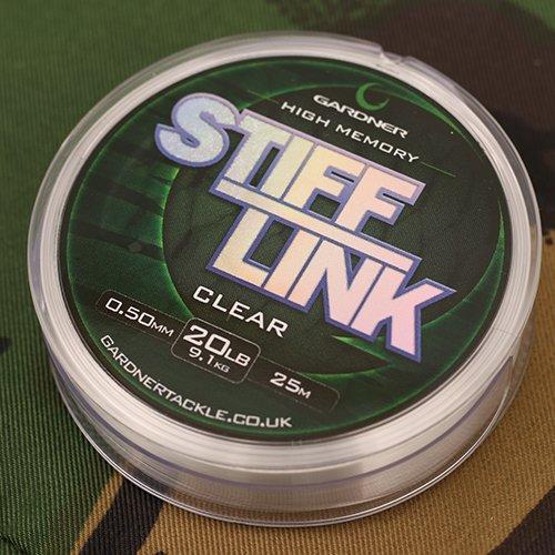 Поводочний матеріал Gardner STIFF-LINK, 0,47 мм, 15 lb, 6,8 кг, Low viz зелений (STL15G)