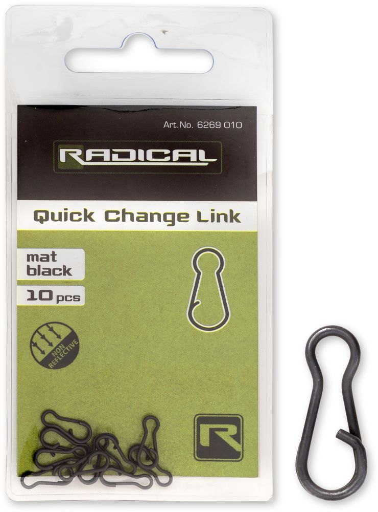 Застібка Radical Quick Change Link mat black non reflective 10pcs, фото 1