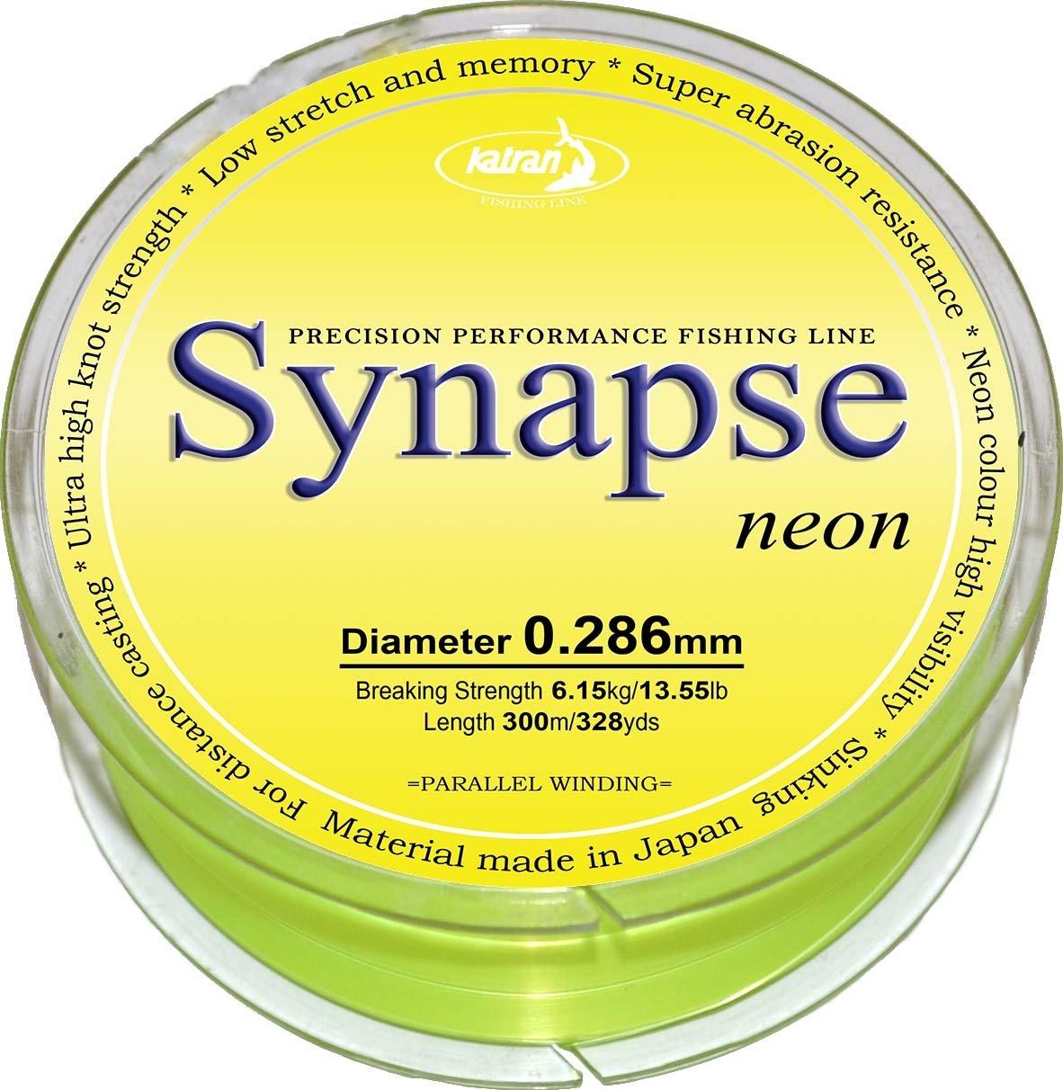 Волосінь Katran SYNAPSE Neon 0,255мм 300 м