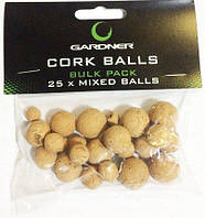 Коркові кульки Gardner Cork Balls bulk pack mixed