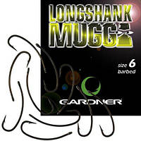 Гачок Gardner LONG SHANK MUGGA HOOKS №8 (10шт)