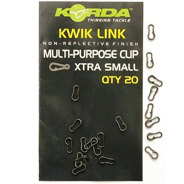 Застібка для повідця Korda Hooklink Clip Xtra Small (20шт), фото 1