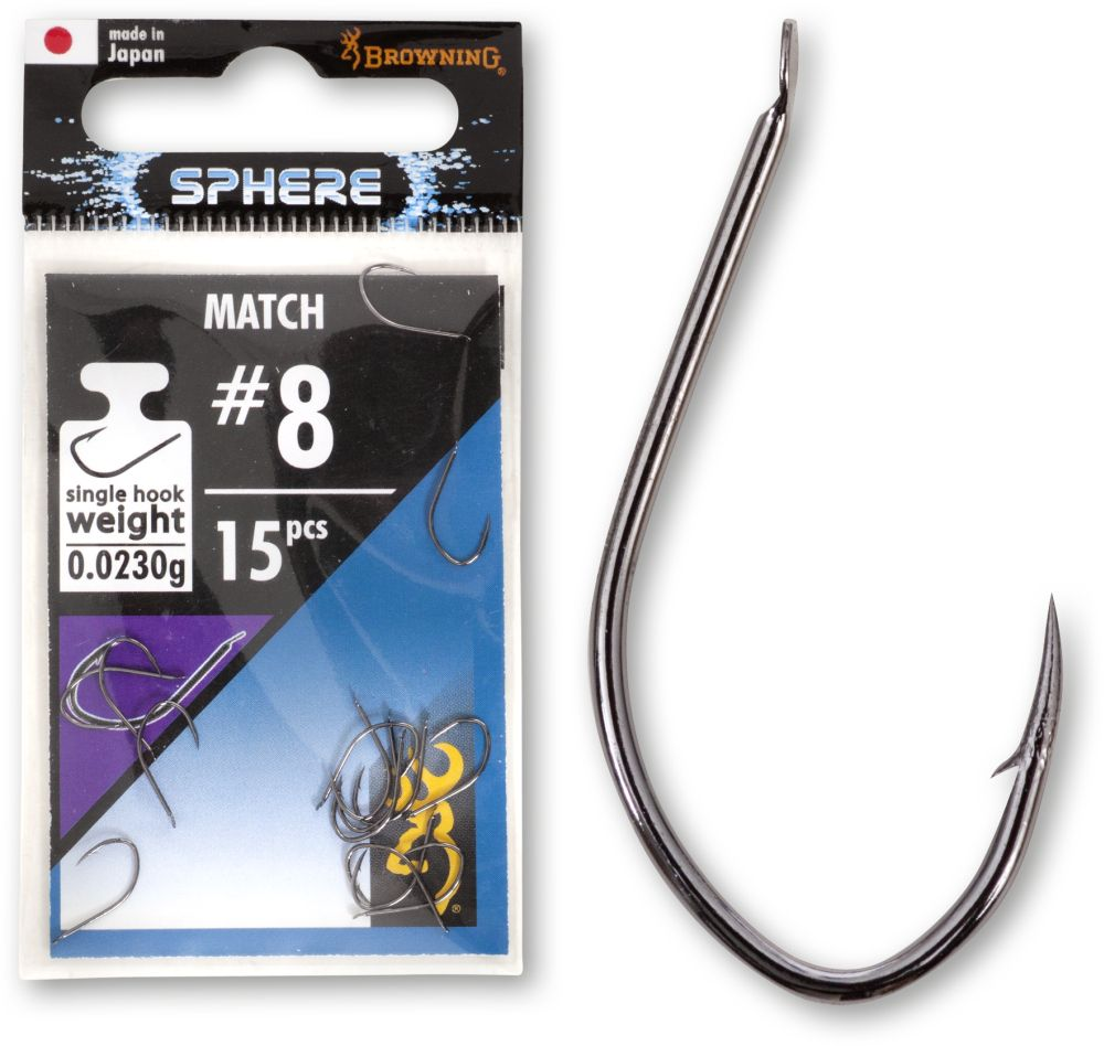 Гачки # 12 Browning Sphere Match black nickel 15pcs 0,16g