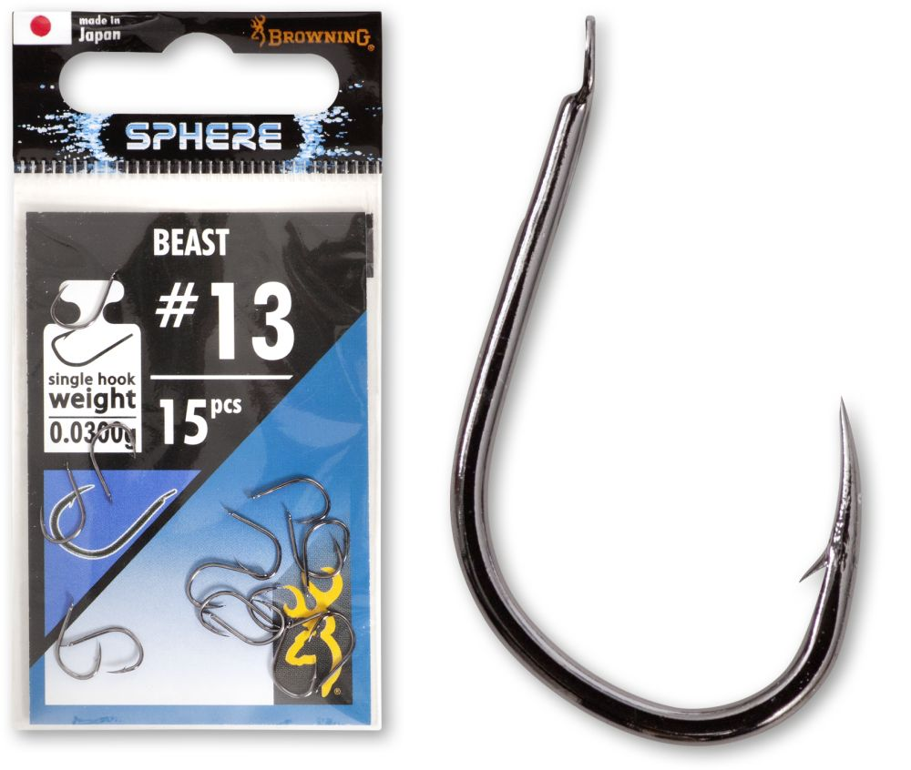 Гачки # 10 Browning Sphere Beast black nickel 15pcs 0,5g