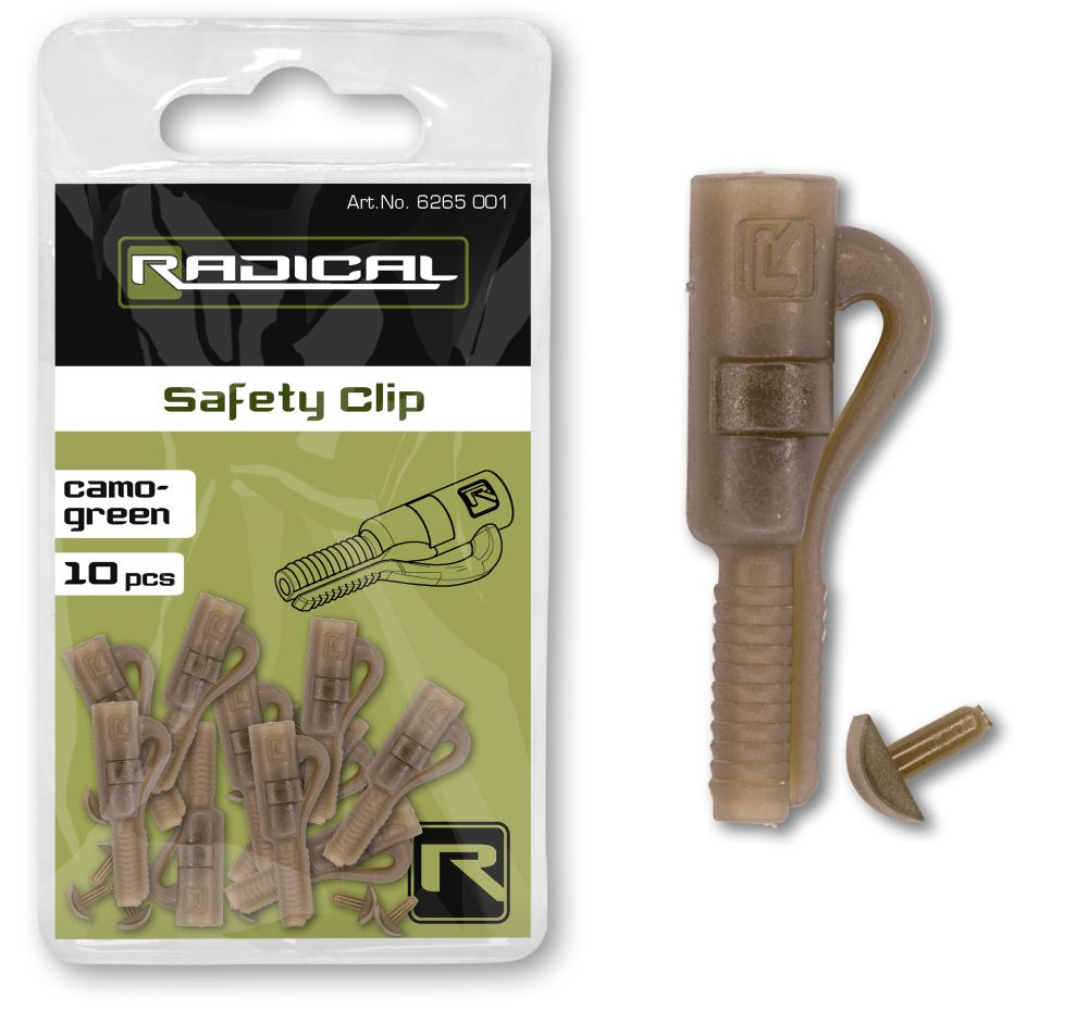Безпечна кліпса Radical Safety Clip camo-green 10шт, фото 1