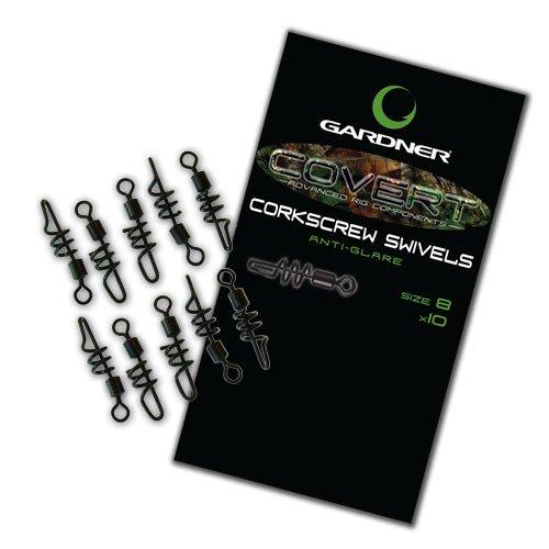 Гвинтоподібний вертлюжек Gardner Covert Corkscrew Swivel №8