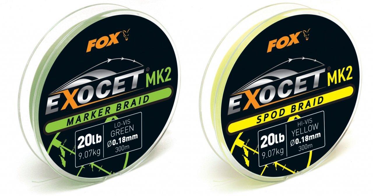 Сподовий шнур Exocet MK2 spod braid 0.18mm / 20lb X 300m - yellow