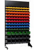 Стійка-стінд із ящиками та панеллю для логотипу 1800 мм ( 99 ящиків)