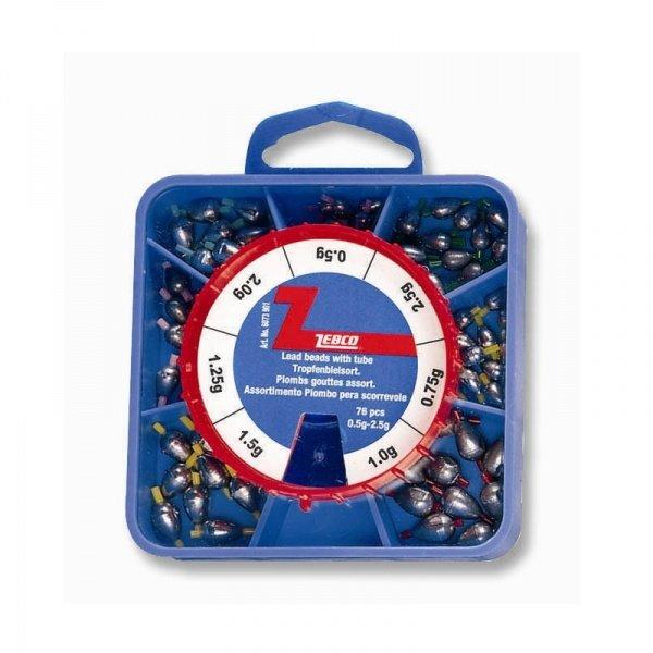 6073901 Набір грузків Lead beads with tube., 0.5-2.5g, фото 1
