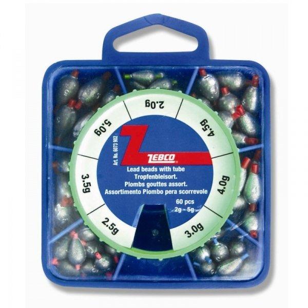6073902 Набір грузків Lead beads with tube., 2.0-.5g,, фото 1