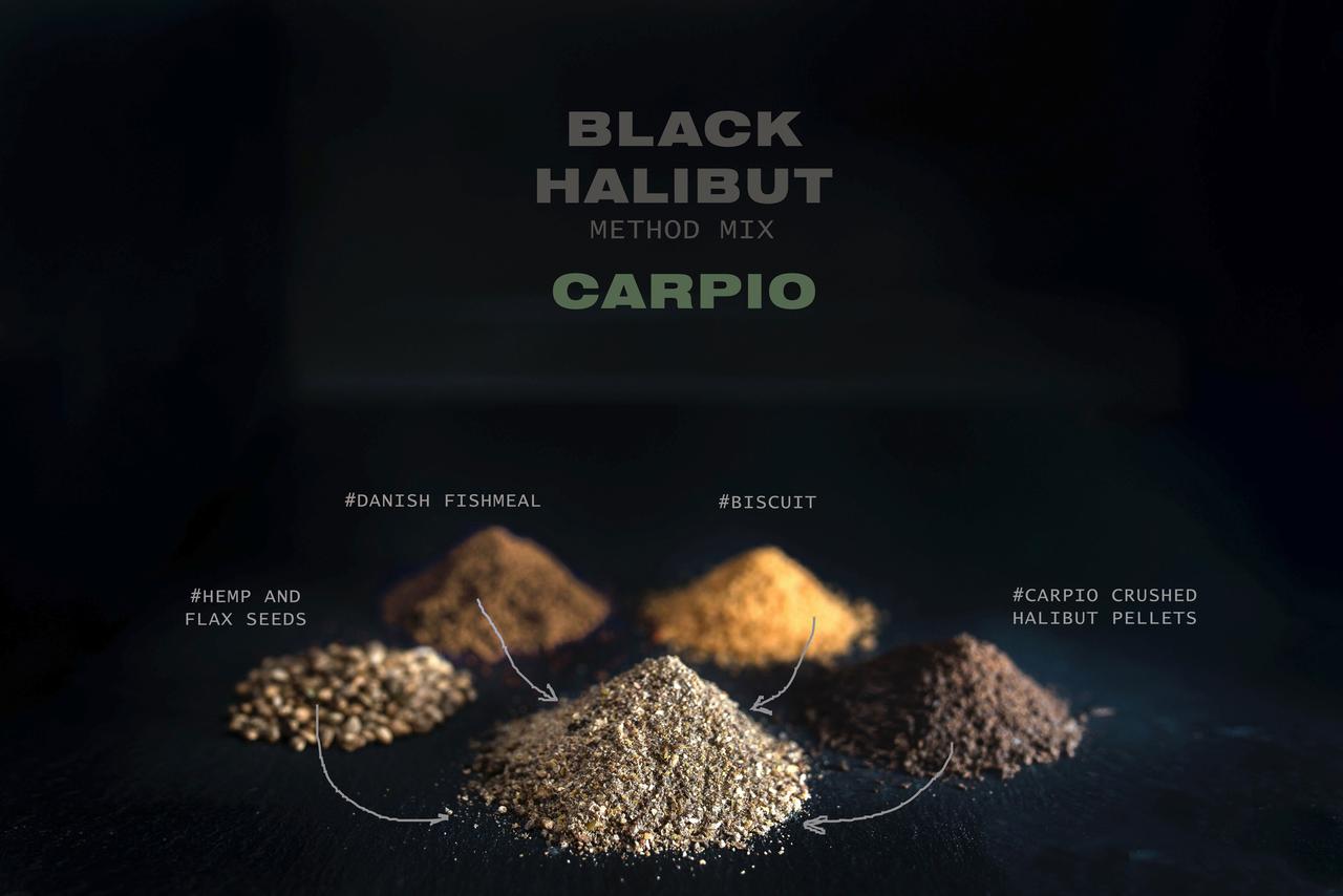 Принада Carpio METHOD MIX BLACK HALIBUT, фото 1