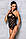 Сітчастий боді з халтером і ритмічним малюнком Hima Body black S/M - Passion Feromon, фото 4