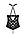 Сітчастий боді з халтером і ритмічним малюнком Hima Body black S/M - Passion Feromon, фото 6