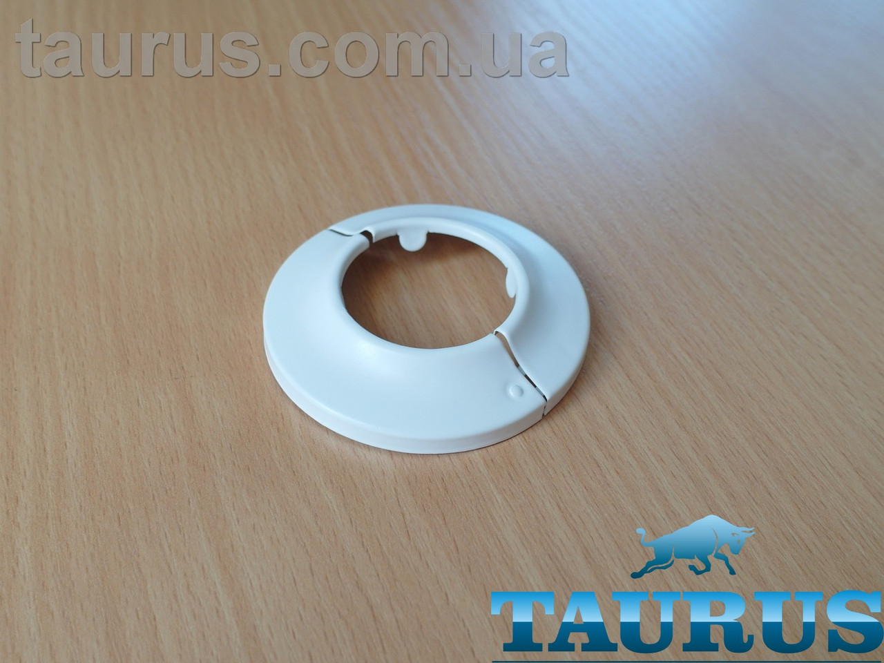 Білий розбірний декоративний фланець-чашка ThermoPulse White DUO D65/висота 12 мм внутрішній розмір d1" d34 мм