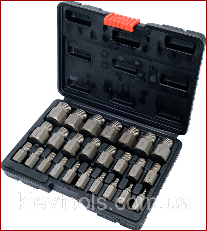 Набір для знімачів пошкоджених внутрішніх гвинтів 25 ел YATO YT-06034