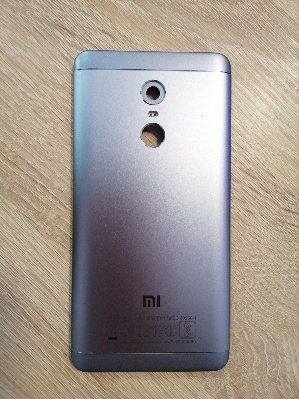 Задня кришка Xiaomi Redmi Note 4X Snapdragon 625 Gray