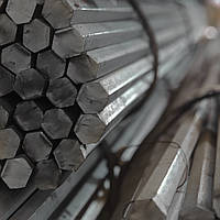 Шестигранник сталевий гарячекатаний № 12 мм ст. 20, 35, 45, 40Х довжина від 3 до 6 м