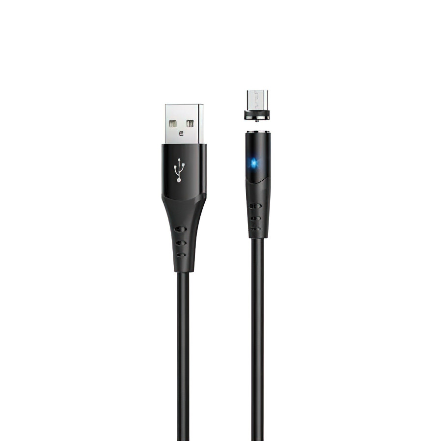 Магнитный кабель для зарядки телефона Hoco X60 Micro USB черный, шнур для зарядки USB - Micro USB (NS) - фото 4 - id-p1543927636