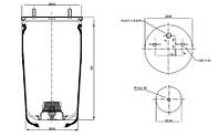 Рессора пневматическая BPW без с / т 94000