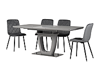 Керамический стол TML-861 айс грей + серый 140-180*80*76