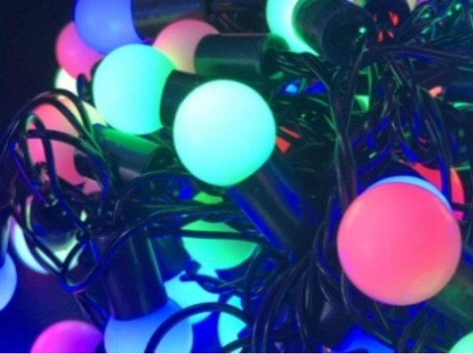 Гірлянда Шарік 200 колір мульті (з перехідником) 18м;(17699)1/60