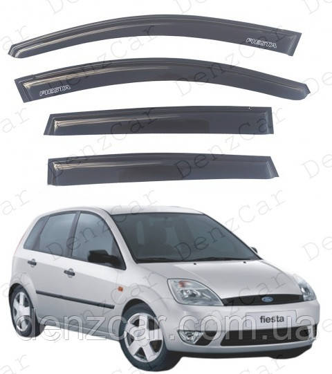 Вітровики Ford Fiesta V Hb 5d 2001-2008 (на скотчі)\Дефлектори вікон Форд Фієста 5