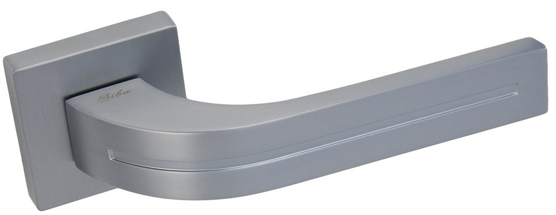 Ручки на міжкімнатні/ вхідні двері SIBA Kometa R09 хром матовий (55 55), фото 1