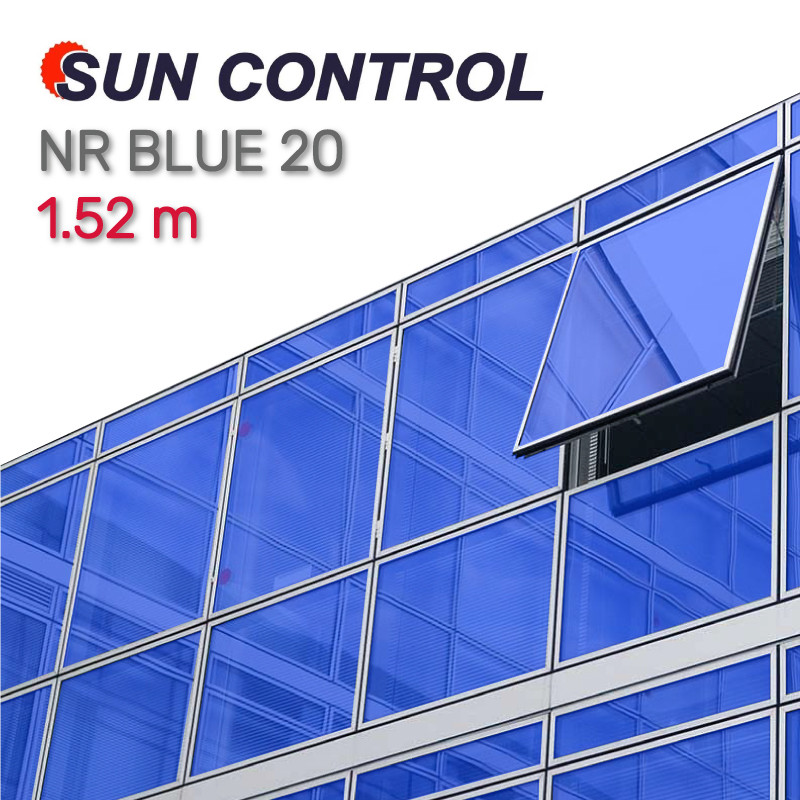 Синя вітражна плівка Sun Control NR Blue 20