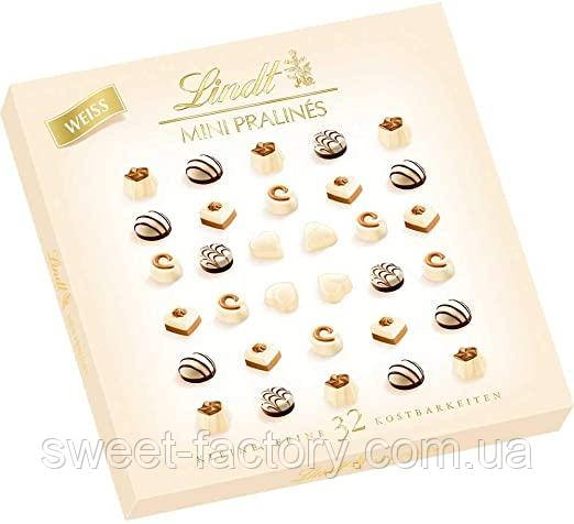 Цукерки Lindt Mini Pralines Weiss 160g УЧЕНКА