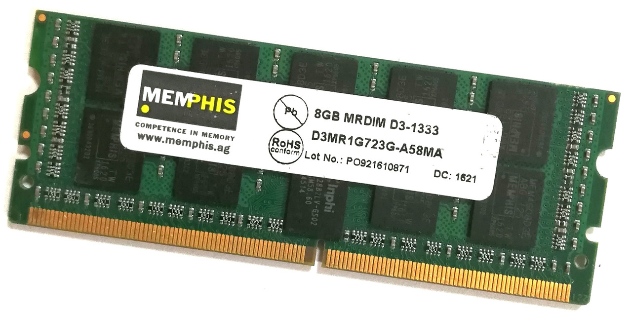 Серверна оперативна пам'ять Memphis 8Gb MRDIM D3-1333 256x72 (D3MR1G723G) Б/В Під ремонт і відновлення!