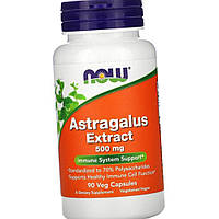 Екстракт кореня астрагалу Now Astragalus Extract 500 mg 90 капсул вег