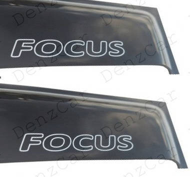 Вітровики Ford Focus III Sd/Hb 5d 2011 (на скотчі)\Дефлектори вікон Форд Фокус 3, фото 2