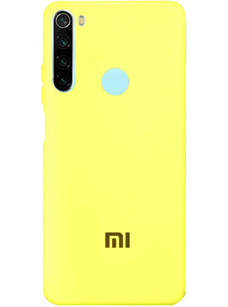 Чохол Silicone case Premium для Xiaomi Redmi Note 8 Flash (06) лимонний