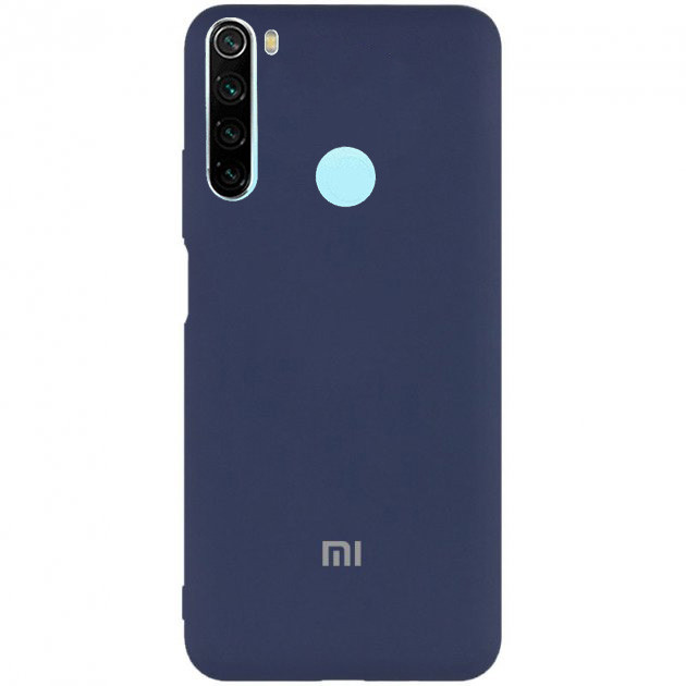 Чохол Silicone case Premium для Xiaomi Redmi Note 8T Dark Blue (08) темно-синій