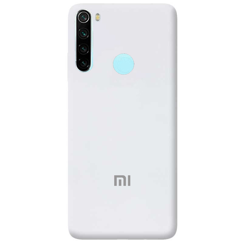 Чохол Silicone case Premium для Xiaomi Redmi Note 8 White (09) білий