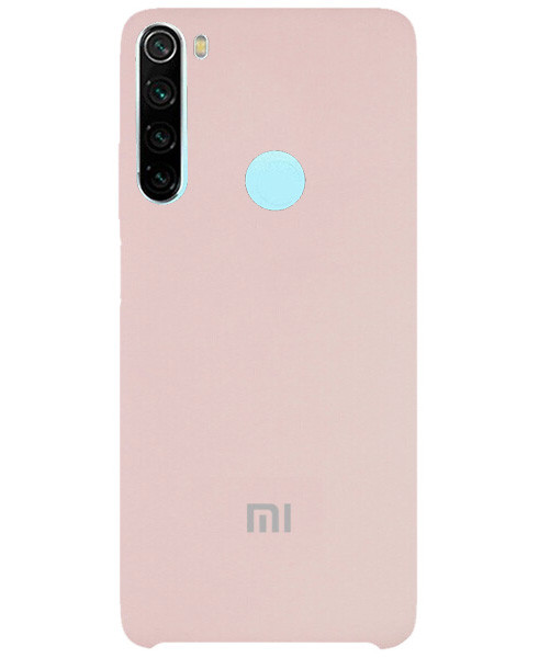 Чохол Silicone case Premium для Xiaomi Redmi Note 8 Pink Sand (18) пудра