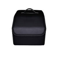 Органайзер для багажника автомобіля з кришкою, Екошкіра, Розмір S, Matte black