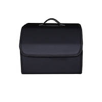 Органайзер для багажника автомобіля з кришкою, Екошкіра, Розмір M, Matte black