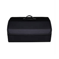 Органайзер для багажника автомобіля з кришкою, Екошкіра, Розмір L, Matte black