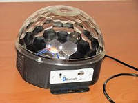 Диско куля Bluetooth MP3 LED Crystall Magic Ball Light світломузика з пультом