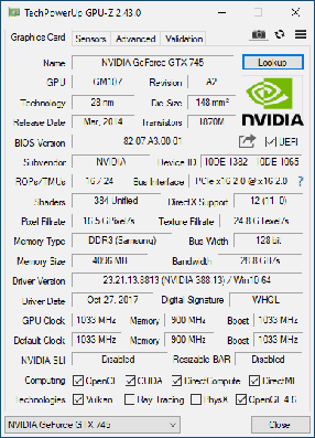 Відеокарта NVIDIA GEFORCE GTX 745 4GB 128bit, DirectX_12 (DVI / HDMI / VGA), фото 2