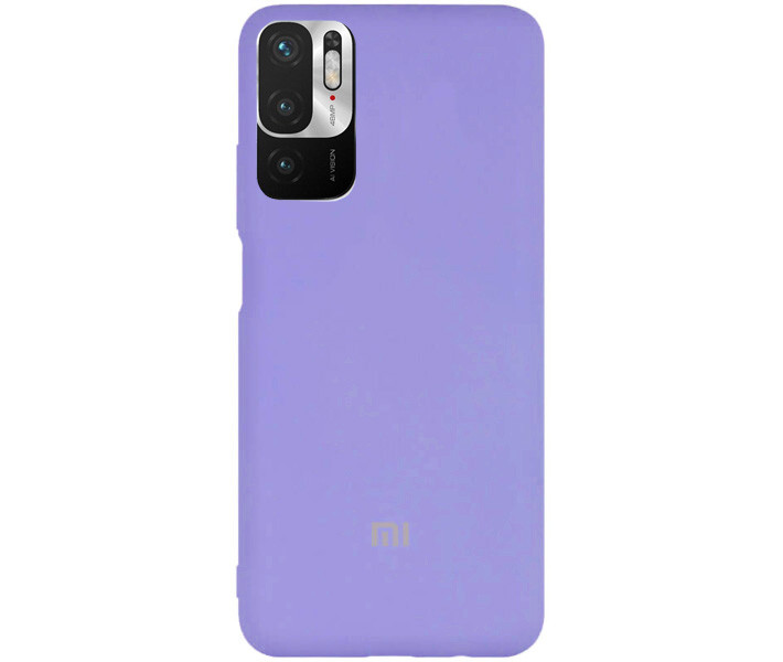 Чохол Silicone case Premium для Xiaomi Redmi Note10 5G/Poco M3Pro Lilac (13) бузковий