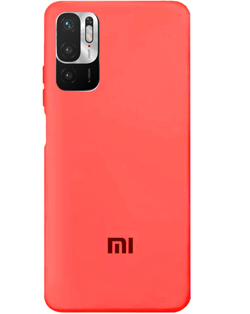 Чохол Silicone case Premium для Xiaomi Redmi Note10 5G/Poco M3Pro Camelia (15) світло-червоний